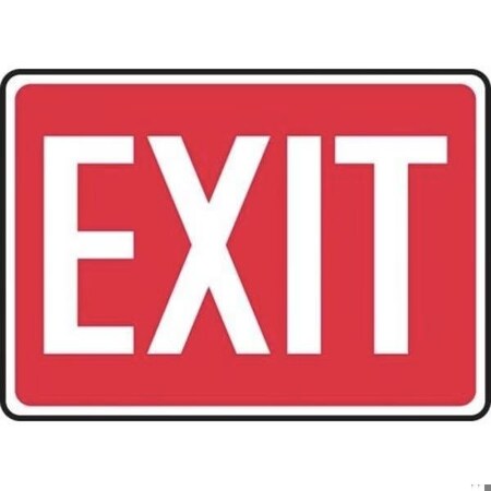 Accuform Exit Sign, Accu-Shield, 10 in W, 7 in H FRMEXT562XP